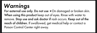 Warnings (Nul Sunscreen Label 3 Warnings)